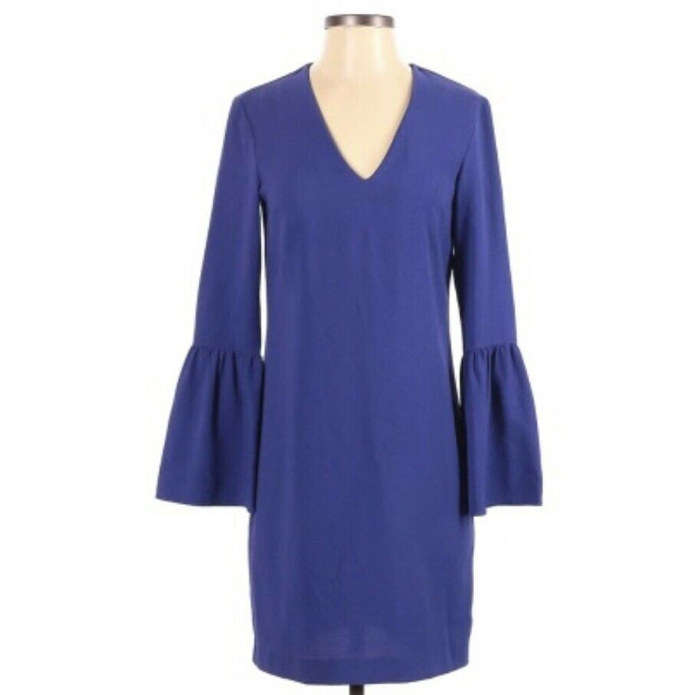 Charles Henry Bell Sleeve Shift Dress